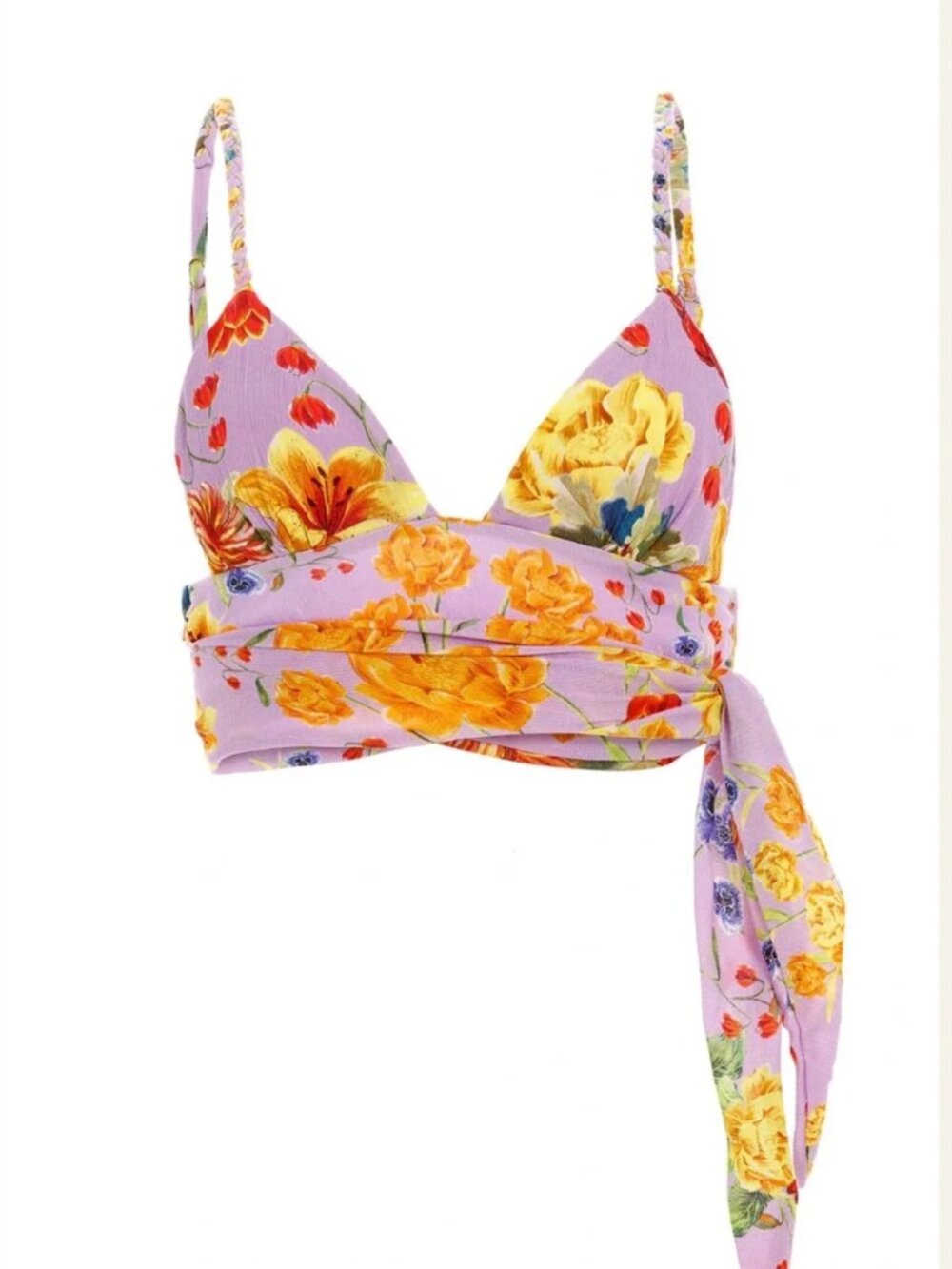 Agua Bendita Kayle Floral Crop Top & Bouk Asymmetrical Skirt Set L - Picture 9 of 16